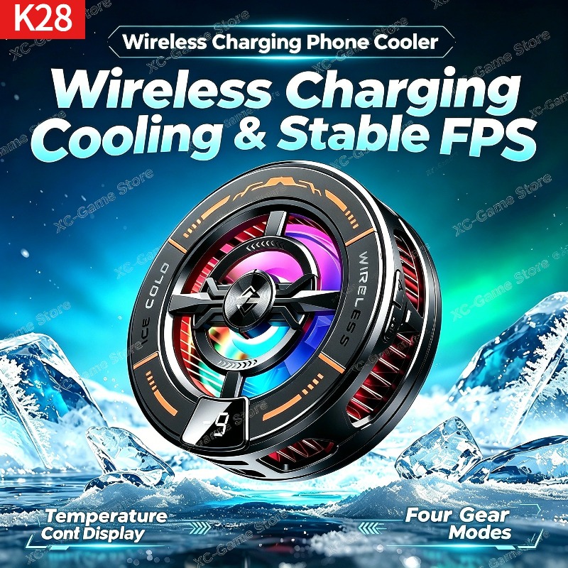 Gaming Zone Accessories - K28 Pendingin Ponsel Semikonduktor Magnetik dengan