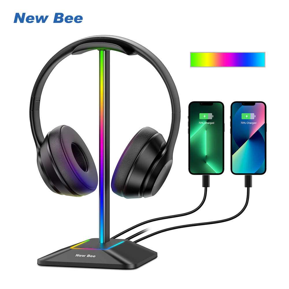 Gaming Set Accessories - Bee Z8 RGB headphone pemegang berdiri