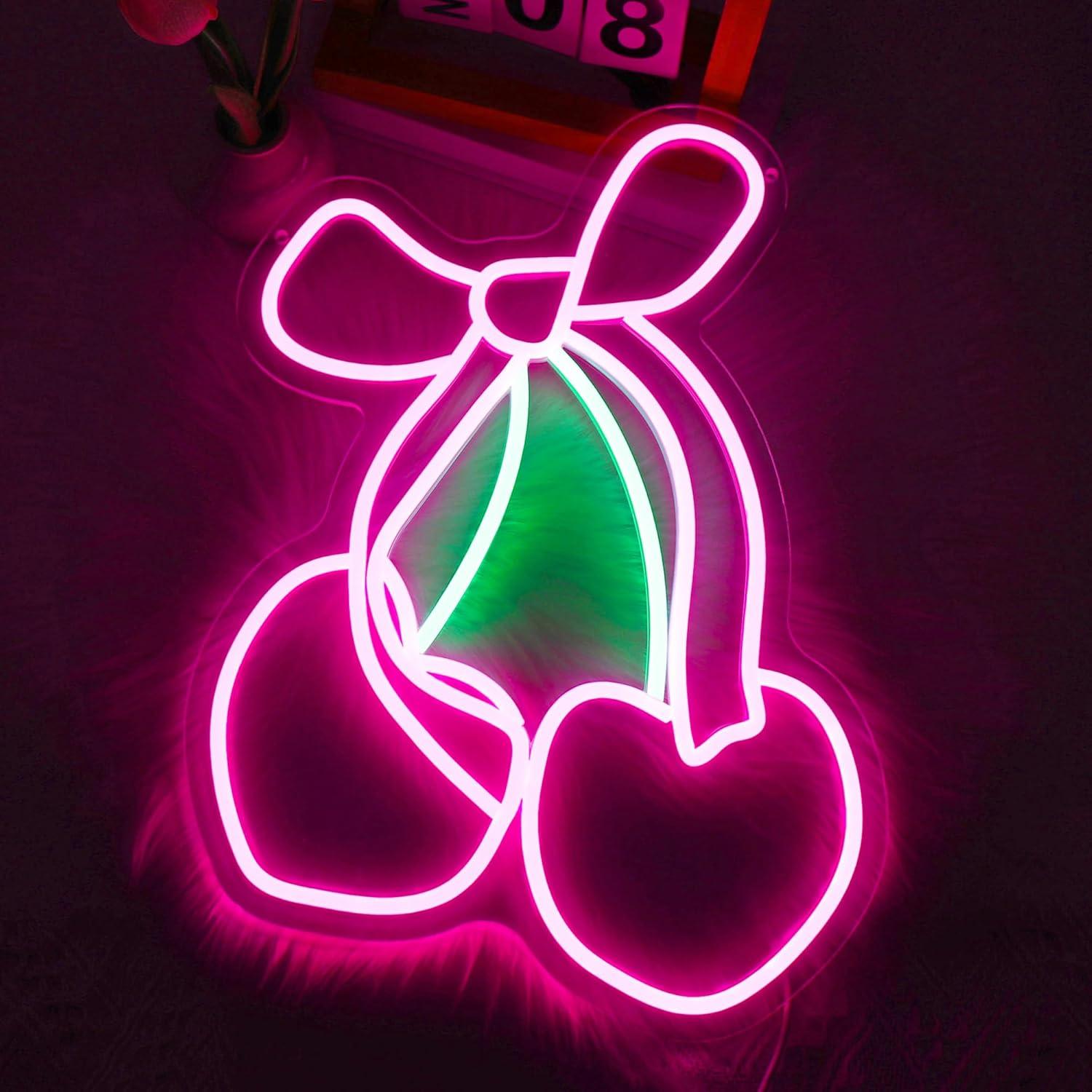Gaming Accessories Shop - Lampu LED Neon Cherry Bow USB
