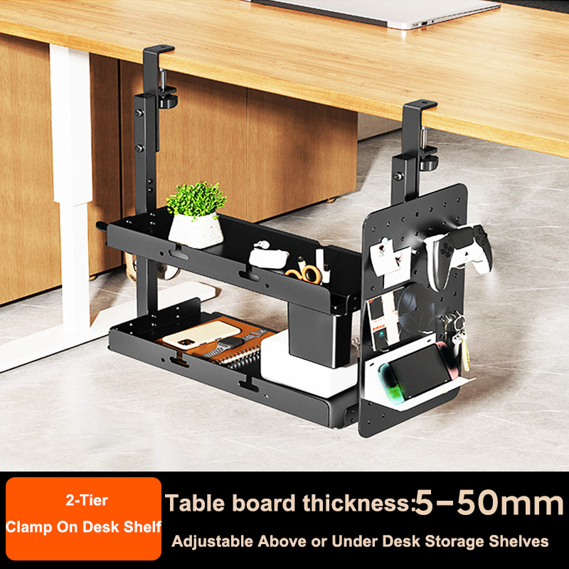 Gaming Accessories Rack - Rak Penyimpanan 2 Tingkat 14 Inci
