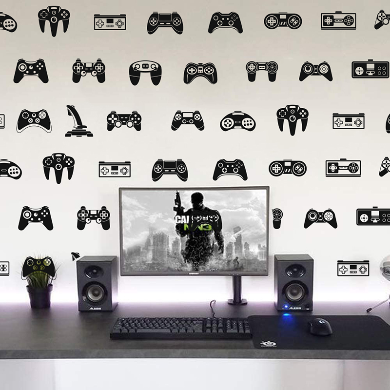 Gaming Accessories For Bedroom - 39 Buah Stiker Dinding Stiker Dinding