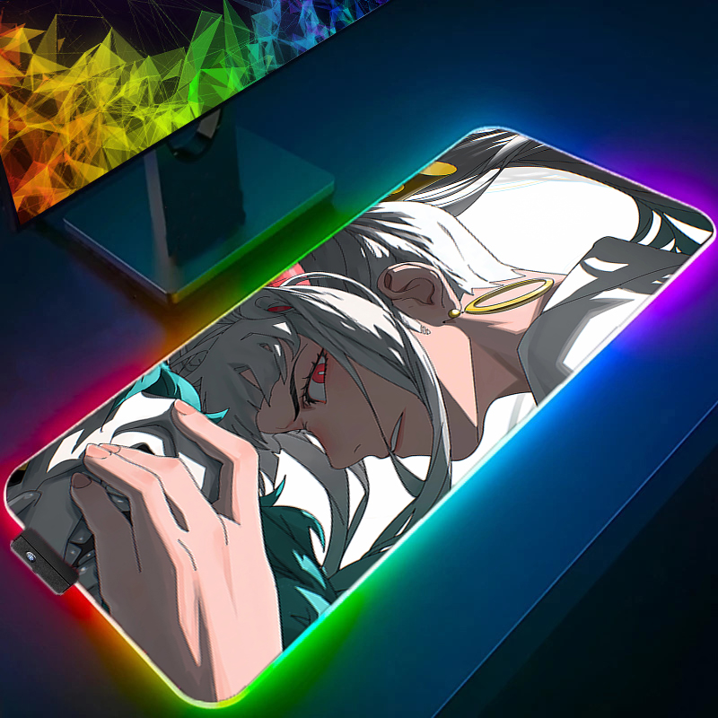 RGB LED Mouse Pad Meja Kantor  - Gaming Accessories Tablet ulasan dan harga