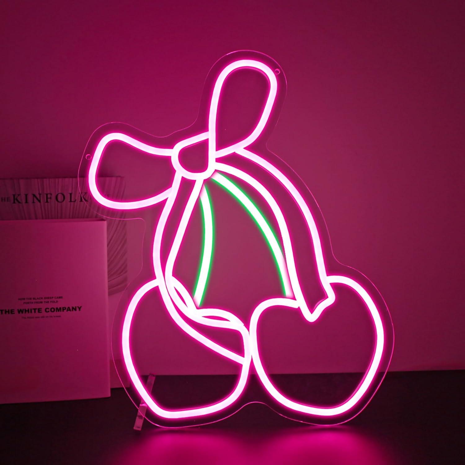 Lampu LED Neon Cherry Bow USB  - Gaming Accessories Shop ulasan dan harga