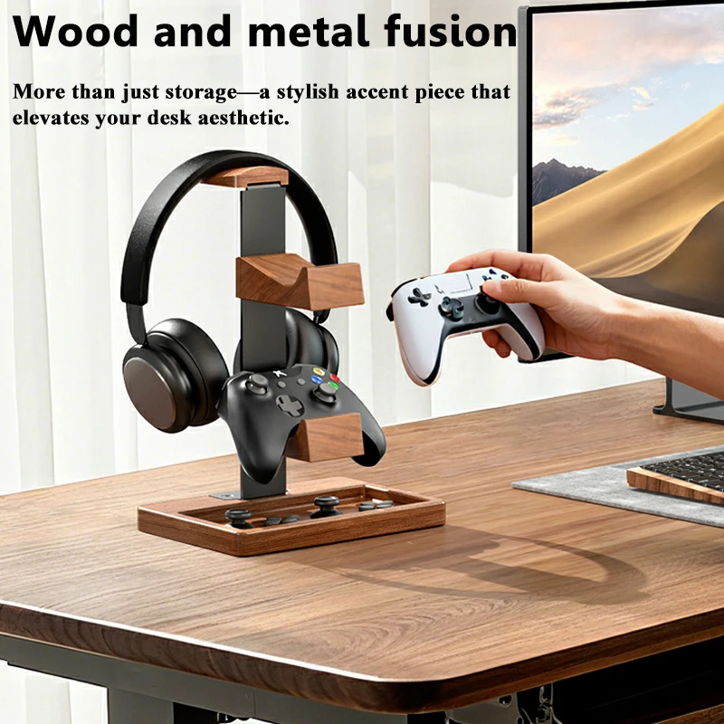 Rak Dinding Kayu Solid dengan  - Gaming Accessories Wall Mount ulasan dan harga