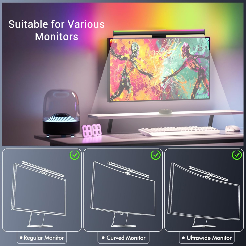 Lampu Gantung Layar Monitor La - Gaming Accessories Wall Mount ulasan dan harga