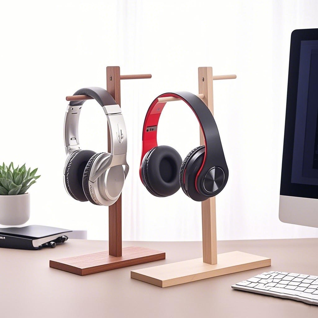 Rak Penyimpanan Headphone Kayu - Gaming Accessories Rack ulasan dan harga