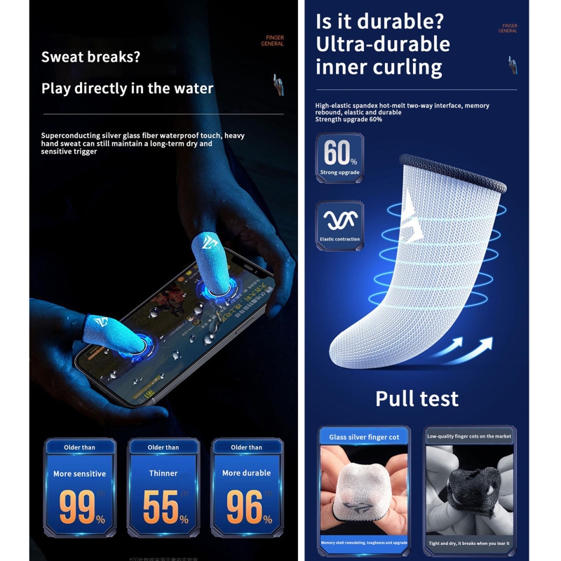 1 pasang sarung jari Gamer ant - Gaming Accessories For Your Phone ulasan dan harga