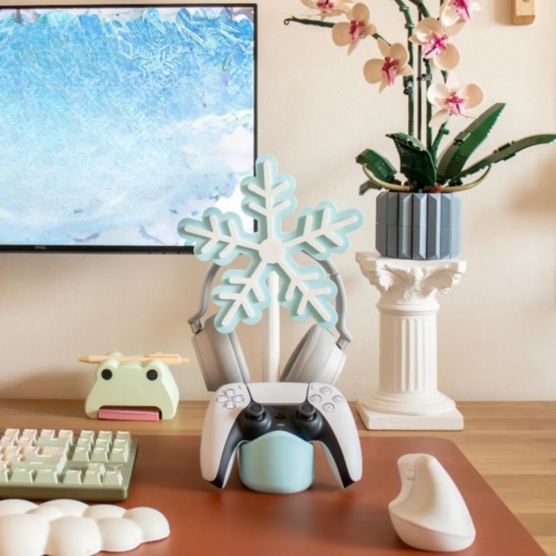 Penyangga Headphone Snowflake  - Gaming Accessories Rack ulasan dan harga