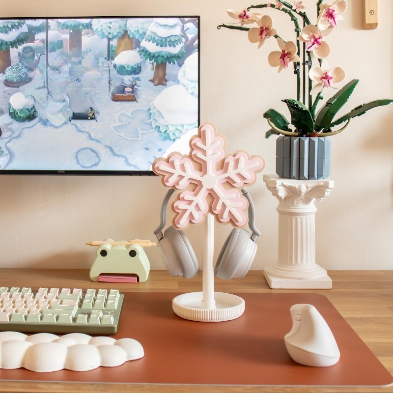 Penyangga Headphone Snowflake  - Gaming Accessories Rack ulasan dan harga