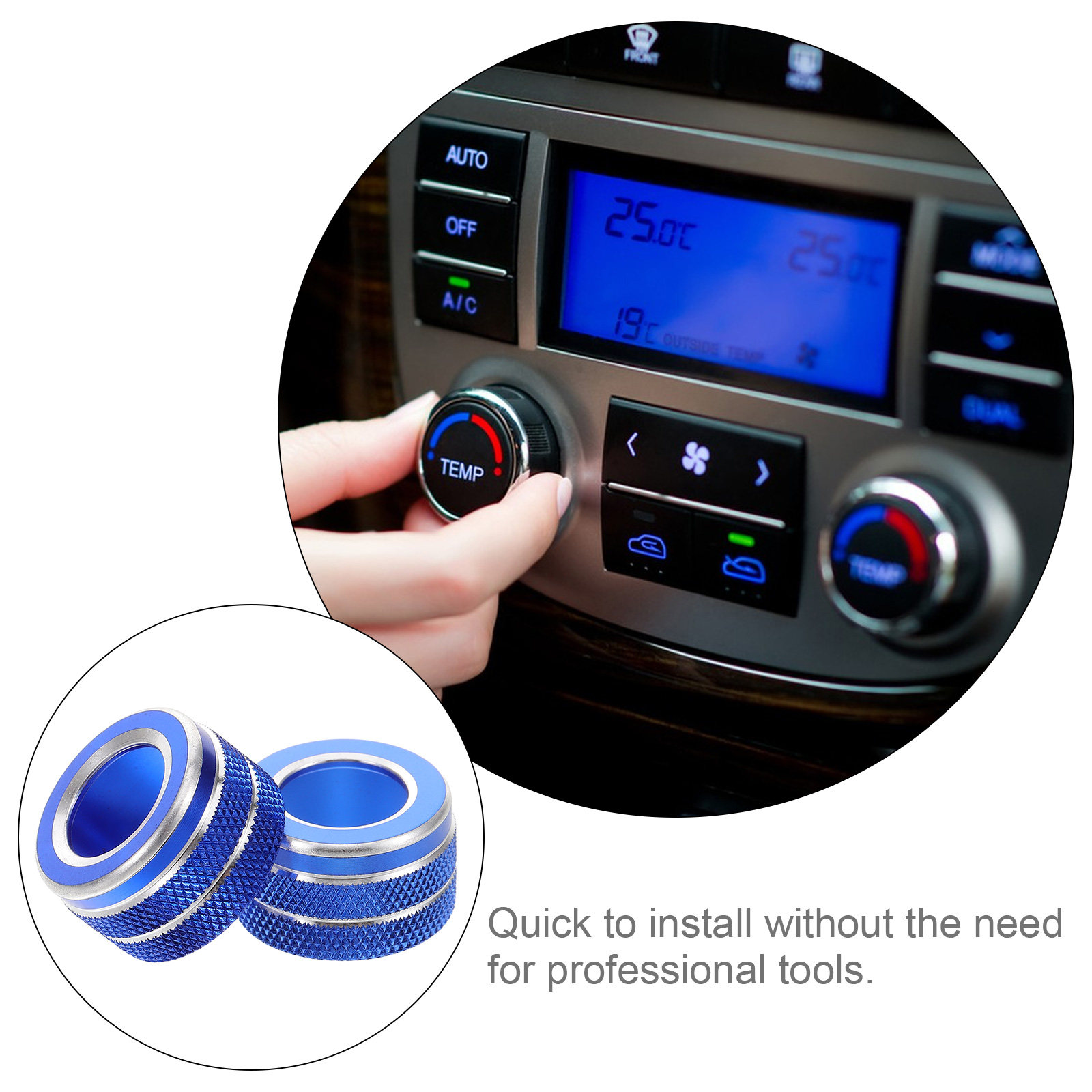 2 Buah Cincin Penutup Kenop AC - Controller Grip Cover ulasan dan harga