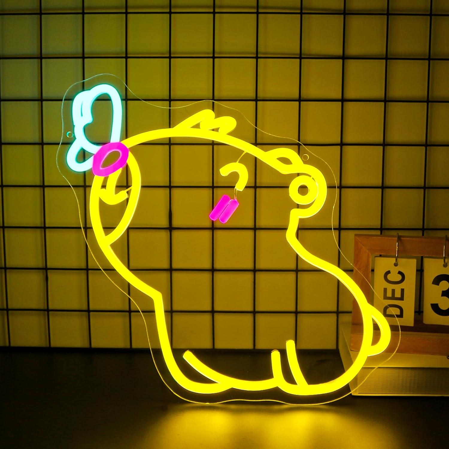 Lampu Neon Capybara USB yang D - Gaming Accessories Shop ulasan dan harga