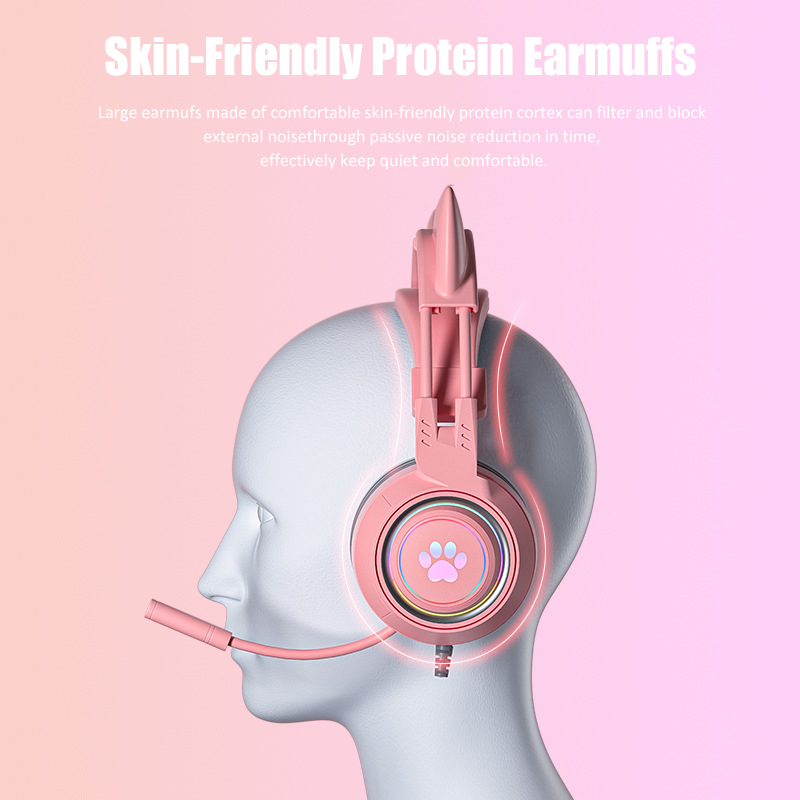 Headphone game telinga kucing  - Gaming Accessories For Your Phone ulasan dan harga