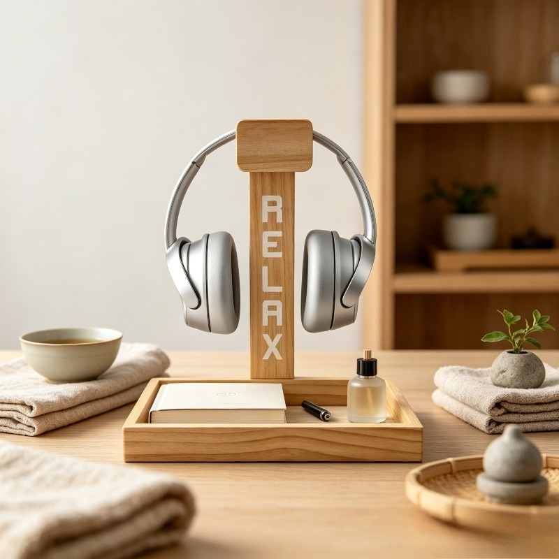 Penyangga Headset Gaming Kayu, - Gaming Accessories Rack ulasan dan harga