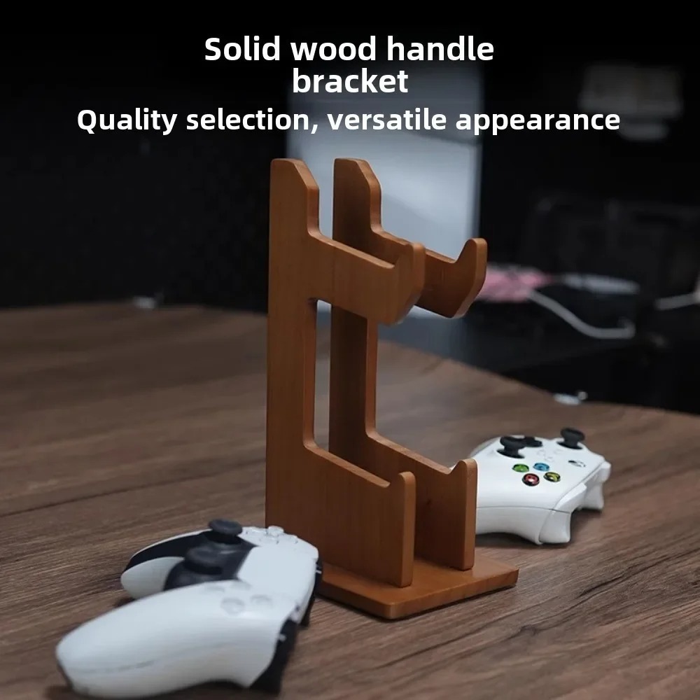 Bracket Walnut Kayu Solid/Padu - Gaming Accessories Rack ulasan dan harga
